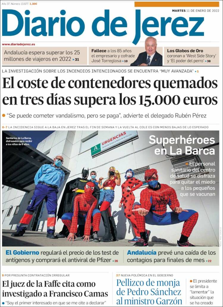 Portada de Diario de Jerez (Espa&ntilde;a)