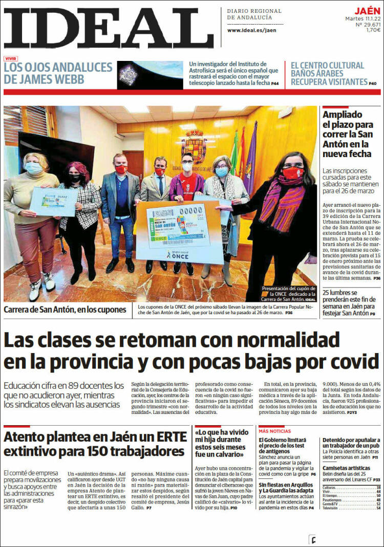 Portada de El Ideal de Jaén (Espa&ntilde;a)