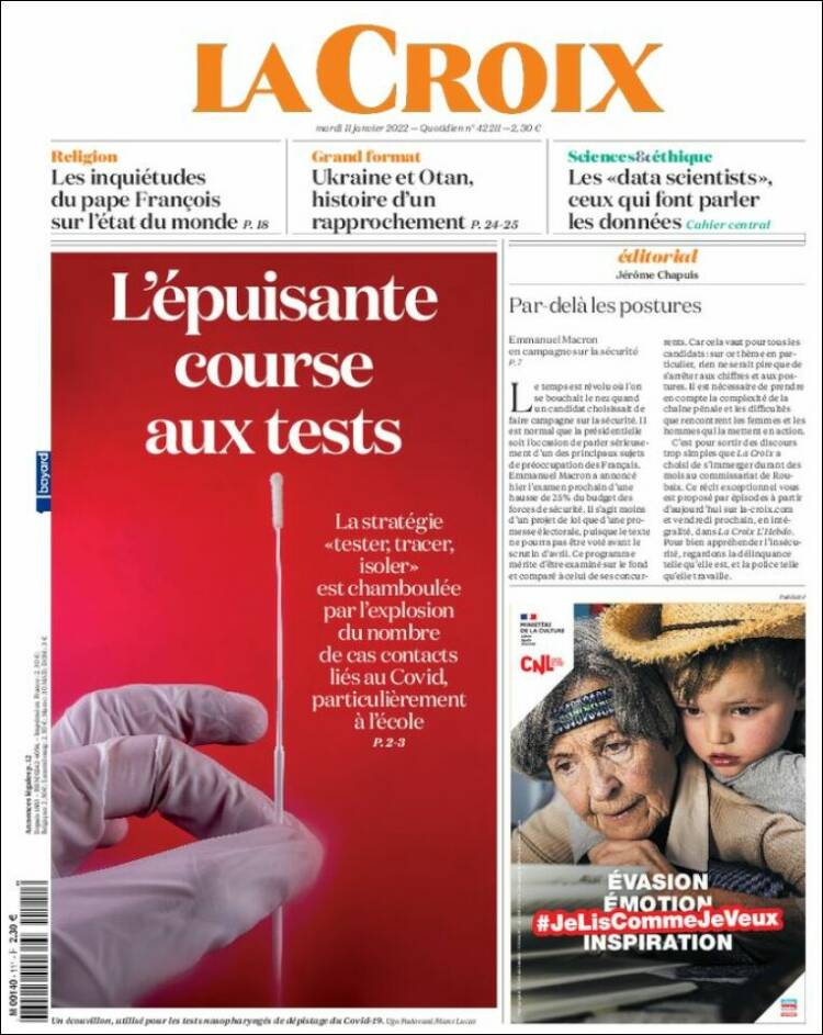 Portada de La Croix (Francia)