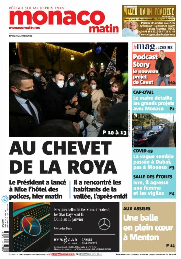 Portada de Nice-Matin (Francia)