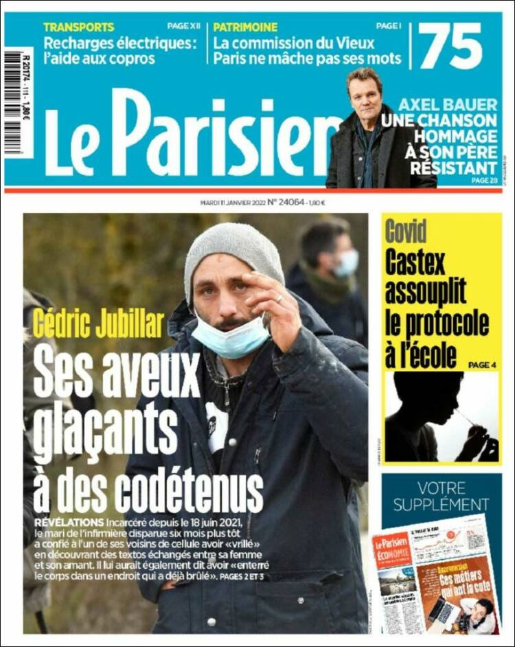 Portada de Le Parisien (Francia)