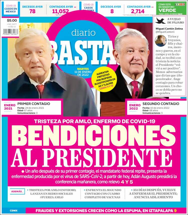 Portada de Diario Basta (M&eacute;xico)