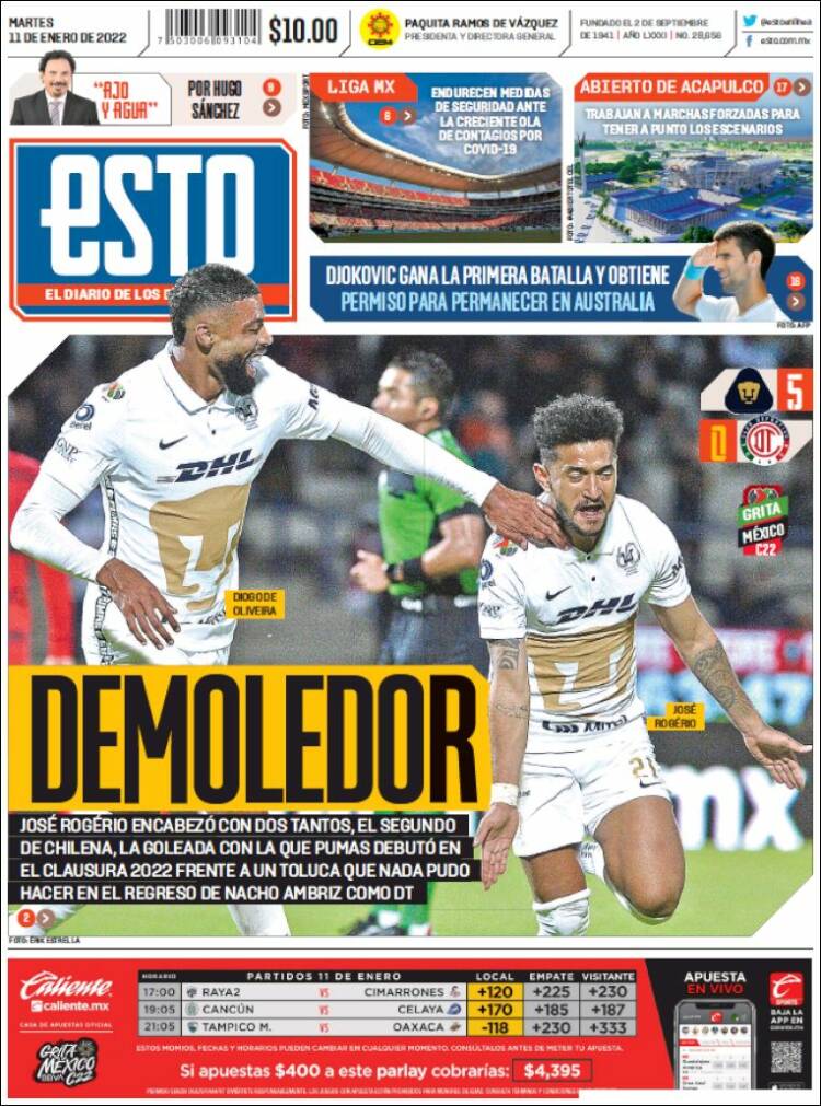 Portada de Esto (M&eacute;xico)