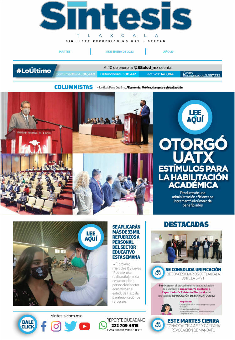 Portada de Síntesis de Tlaxcala (M&eacute;xico)