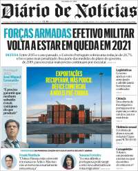 Portada de Diário de Noticias (Portugal)