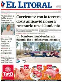 Portada de El Litoral Corrientes (Argentina)