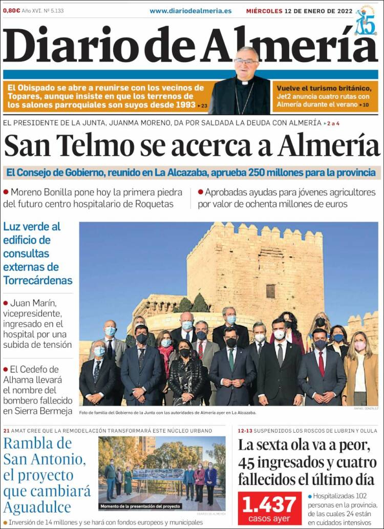 Portada de Diario de Almería (Espa&ntilde;a)