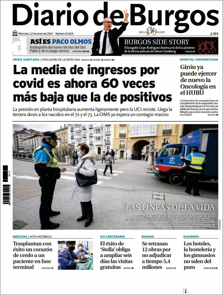 Portada de Diario de Burgos (Espa&ntilde;a)