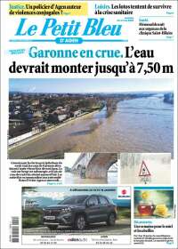 Portada de Le Petit Bleu (Francia)