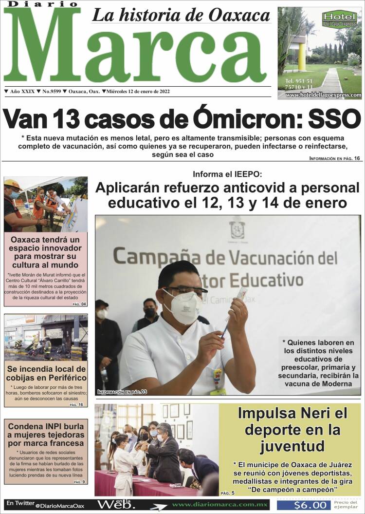 Portada de Diario Marca (México)