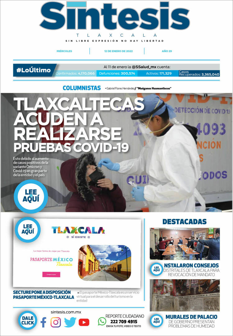 Portada de Síntesis de Tlaxcala (M&eacute;xico)
