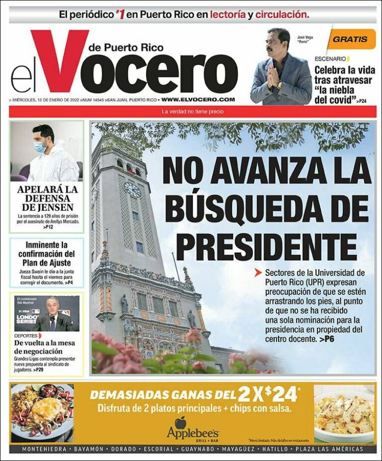 Portada de Vocero (Puerto Rico)