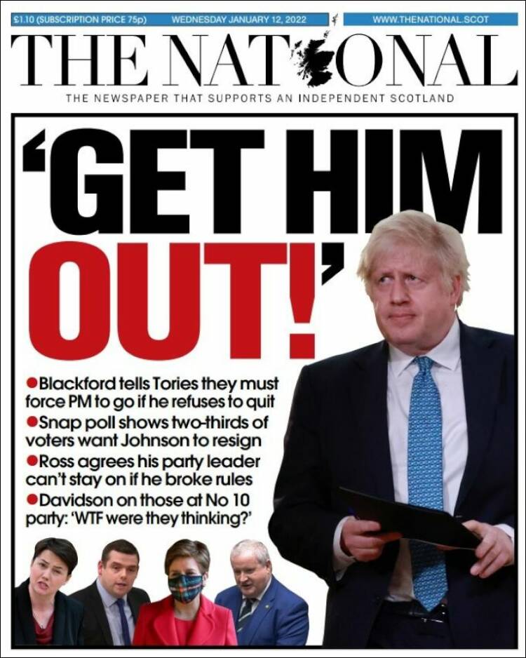 Portada de The National (Reino Unido)