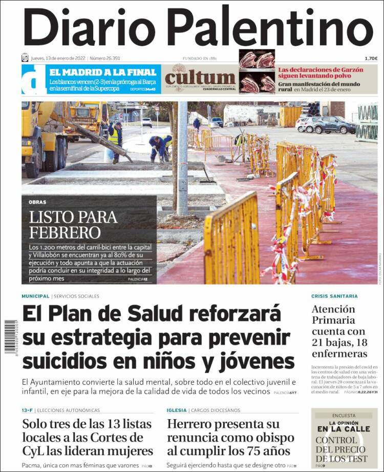 Portada de Diario Palentino (España)