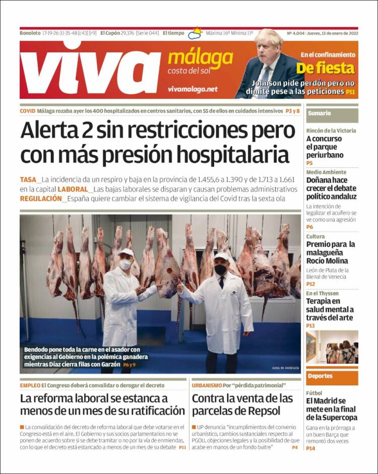 Portada de Viva Málaga (España)