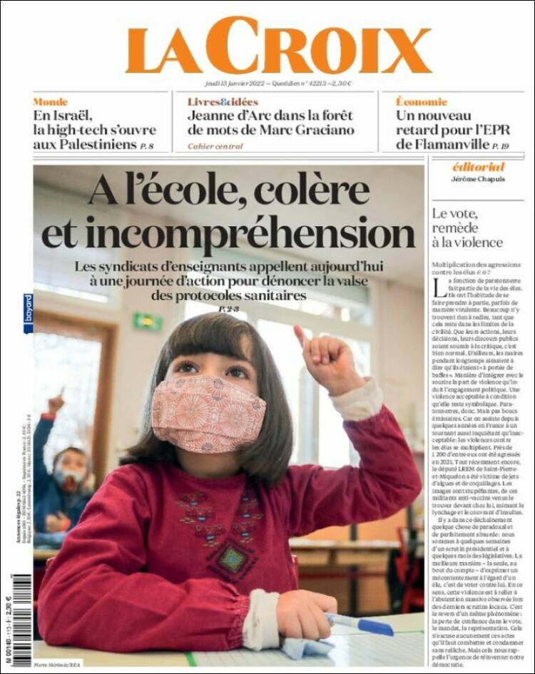 Portada de La Croix (Francia)