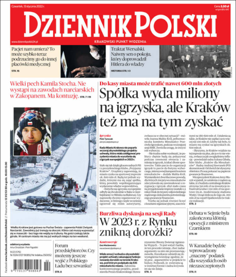 Portada de Dziennik (Polonia)