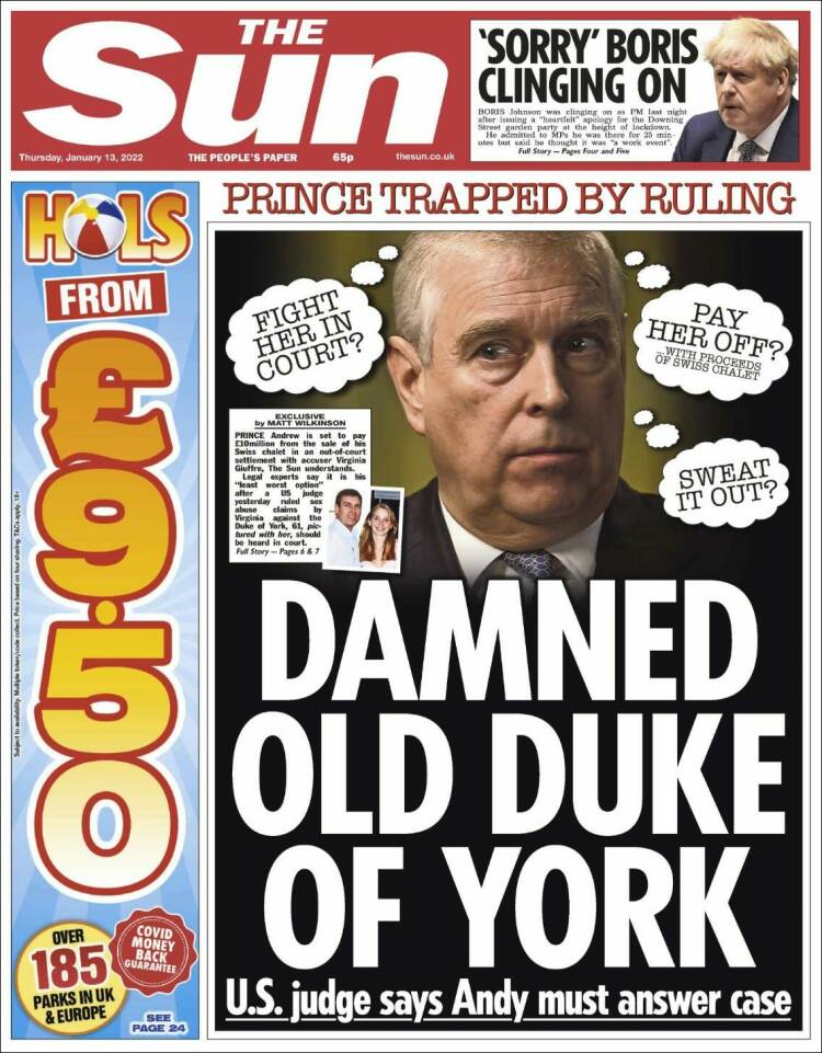 Portada de The Sun (Reino Unido)