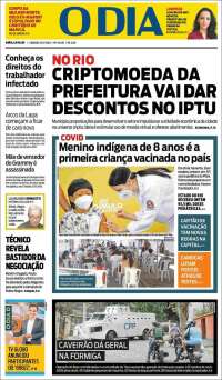 Portada de O Dia (Brasil)