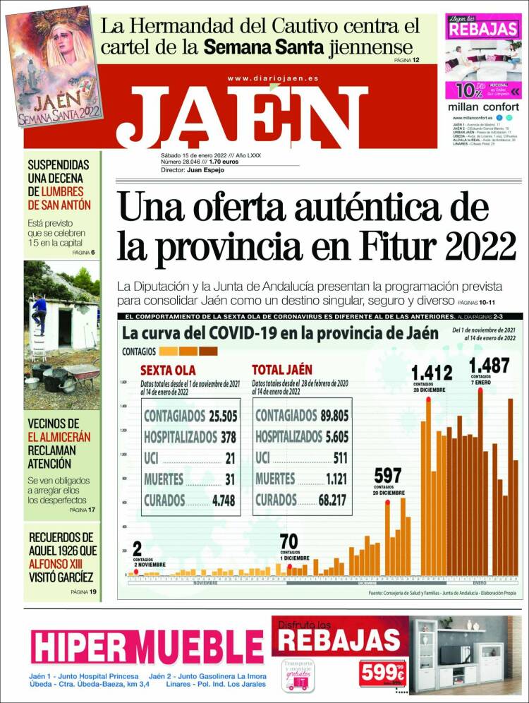 Portada de Diario Jaén (España)