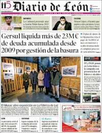 Portada de Diario de León (Espagne)