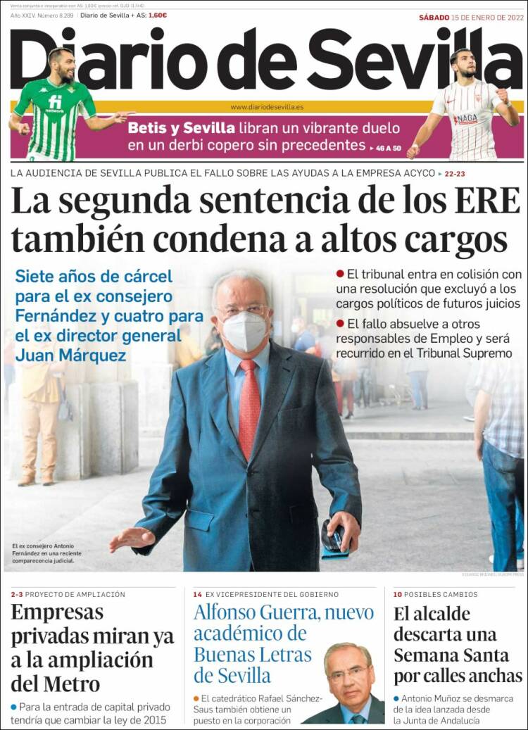 Portada de Diario de Sevilla (España)