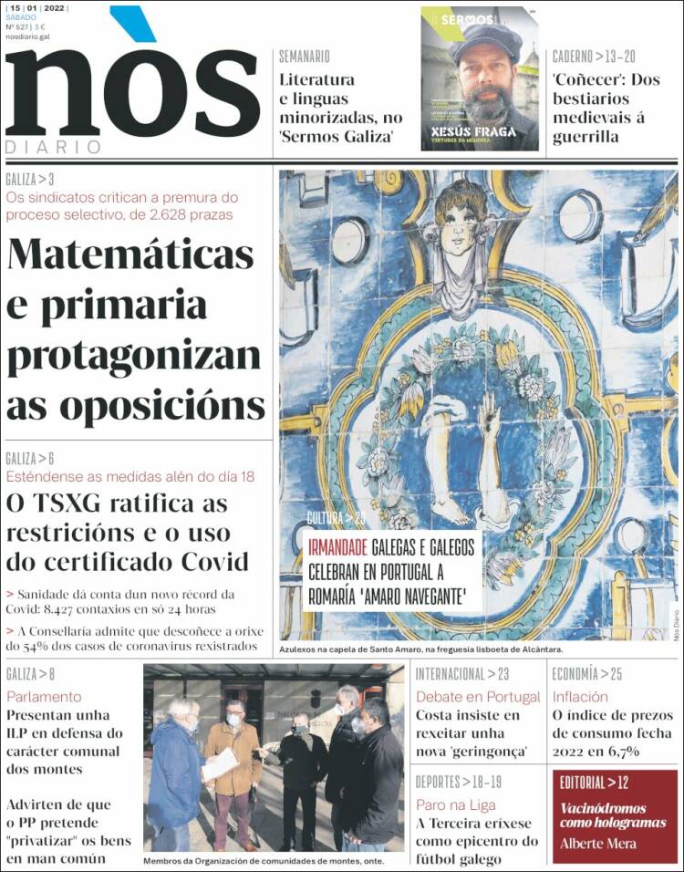 Portada de Nòs Diario (España)