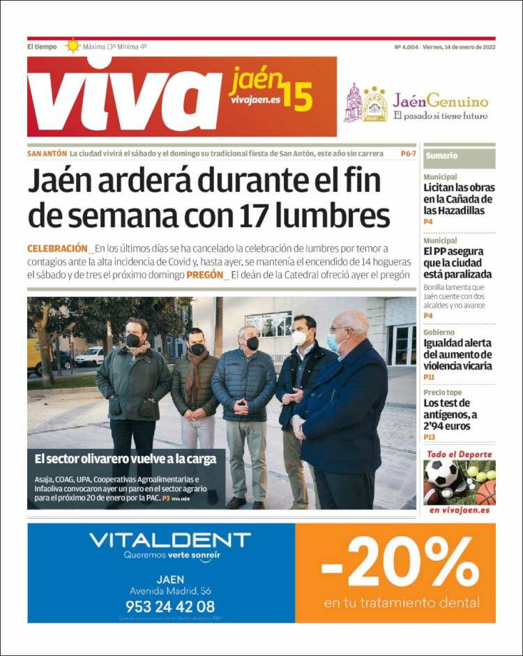 Portada de Viva Jaén (España)