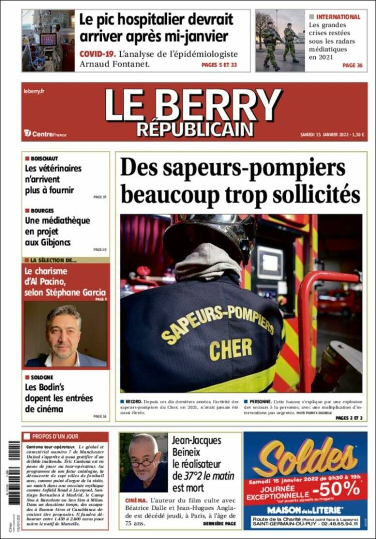 Portada de Berry Republicain (Francia)