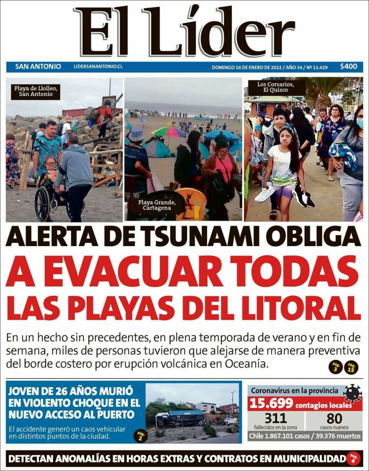 Portada de Lider de San Antonio (Chile)