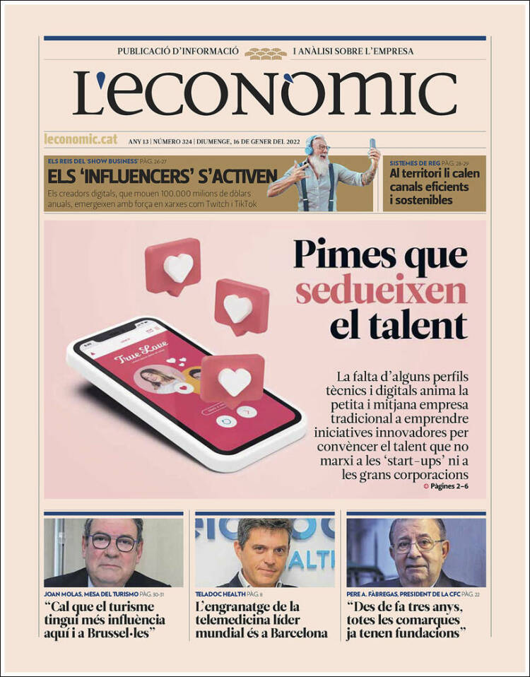 Portada de L'Econòmic (Espa&ntilde;a)