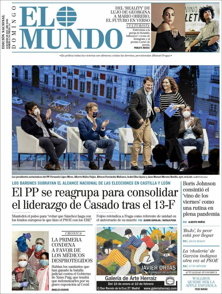 Portada de El Mundo (Espa&ntilde;a)