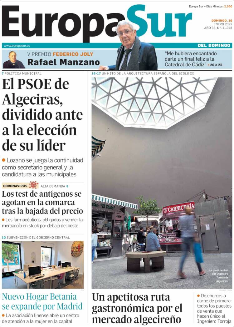 Portada de Europa Sur (Espa&ntilde;a)