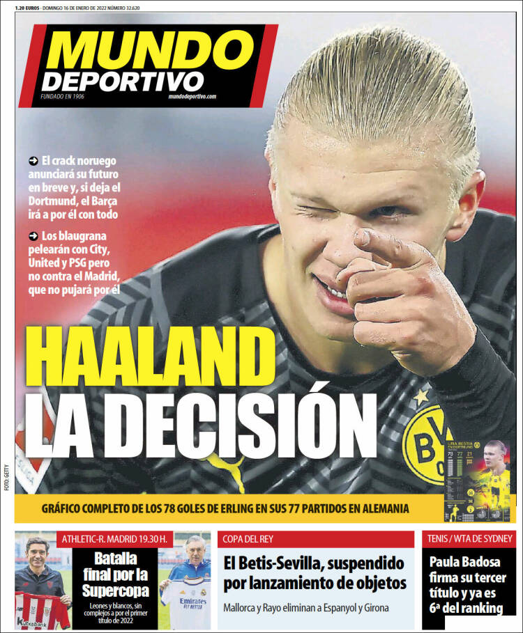 Portada de El Mundo Deportivo (Espa&ntilde;a)