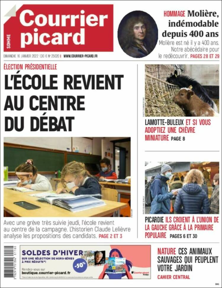Portada de Courrier Picard (France)