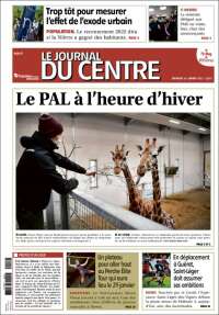 Portada de Le Journal du Centre (Francia)