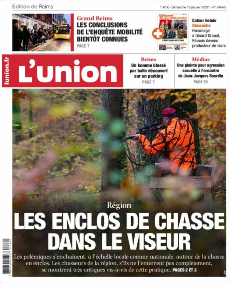 Portada de L'Union (Francia)