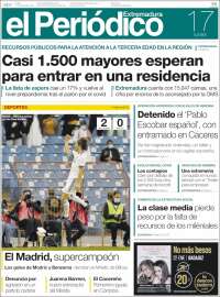 Portada de El Periódico de Extremadura (Spain)