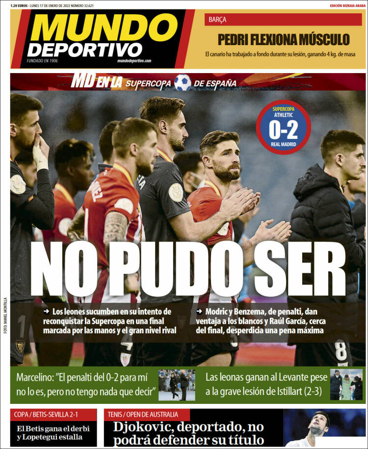 Portada de Mundo Deportivo Bizkaia (España)