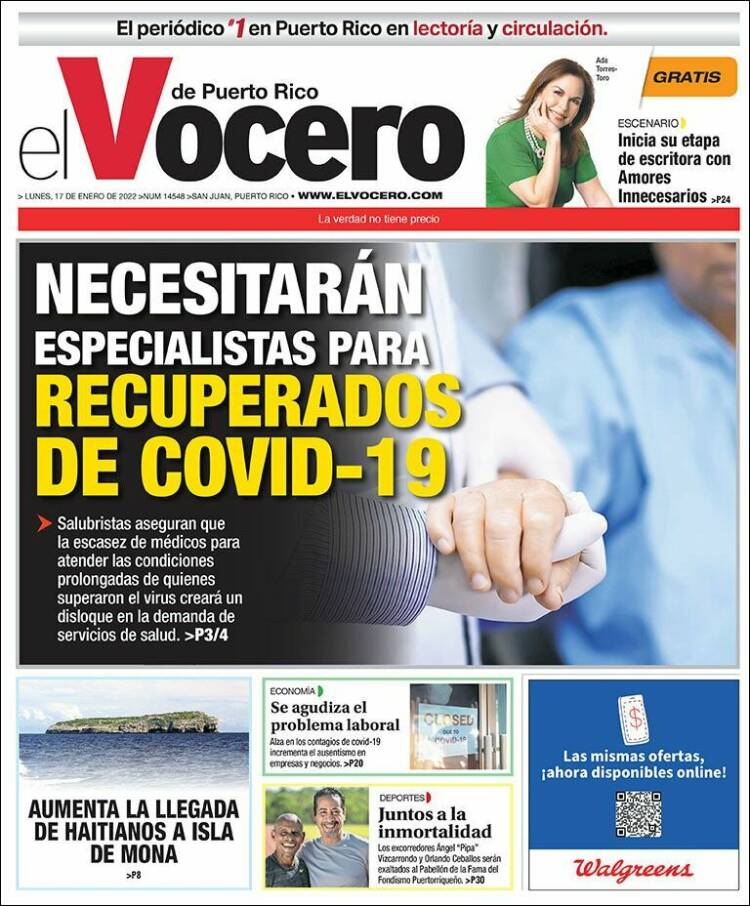 Portada de Vocero (Puerto Rico)