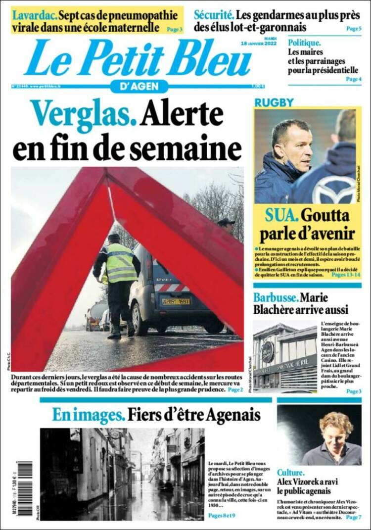 Portada de Le Petit Bleu (France)