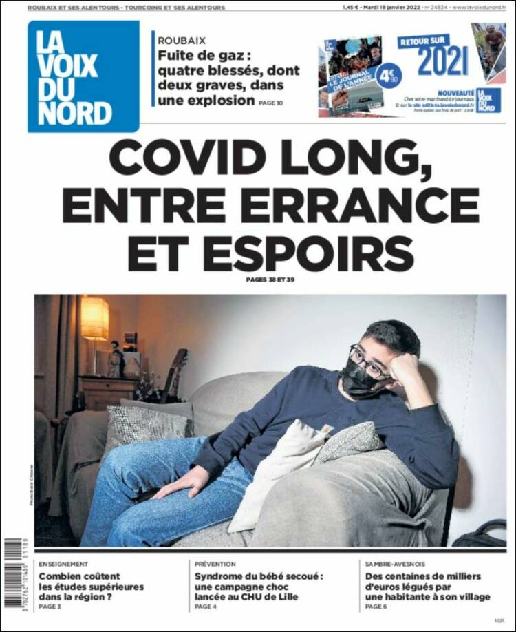 Portada de La Voix du Nord (France)
