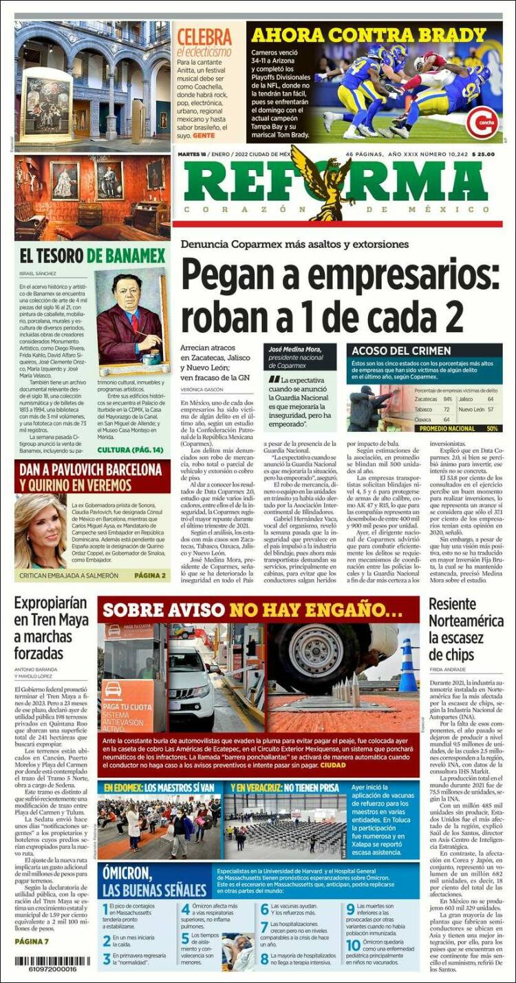 Portada de Reforma (Mexique)