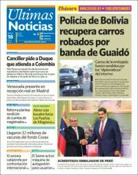 Portada de Últimas Noticias (Venezuela)