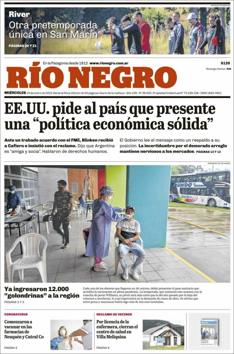 Portada de Rio Negro (Argentina)