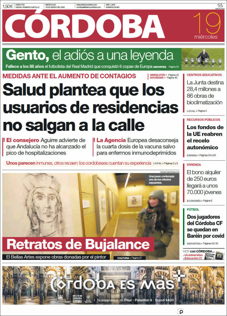 Portada de Diario de Córdoba (España)