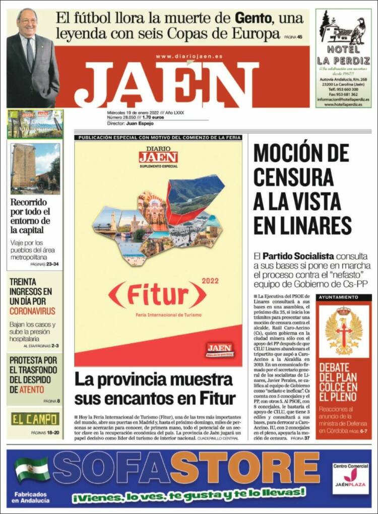 Portada de Diario Jaén (España)