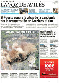 Portada de El Comercio - Avilés (España)