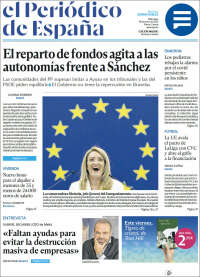 Portada de El Periódico de España (España)