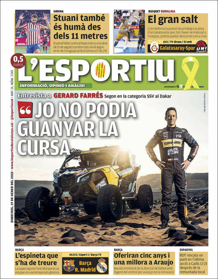 Portada de L'Esportiu : Girona (España)